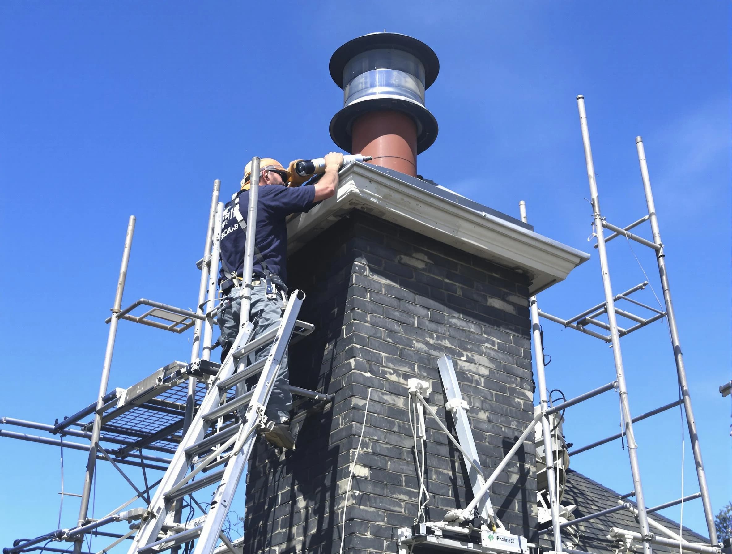 Sturdy chimney crown finished by Sunset Chimney Sweep in Sunset, UT