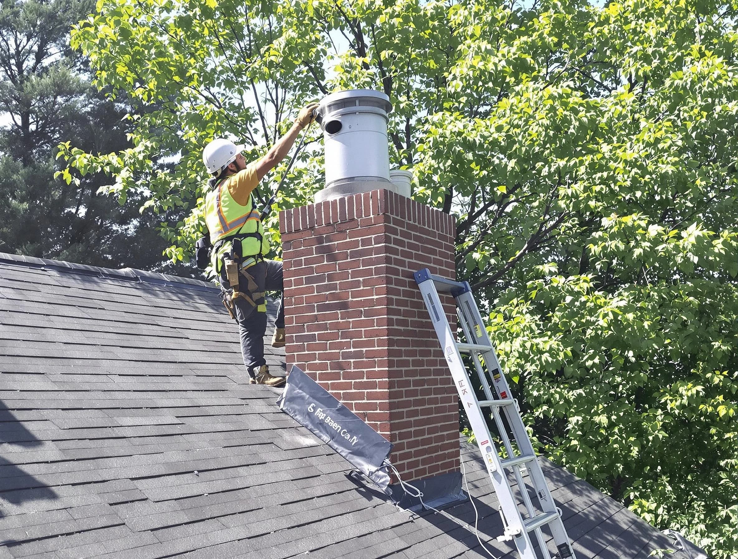 Chimney liner inspection by Sunset Chimney Sweep in Sunset, UT