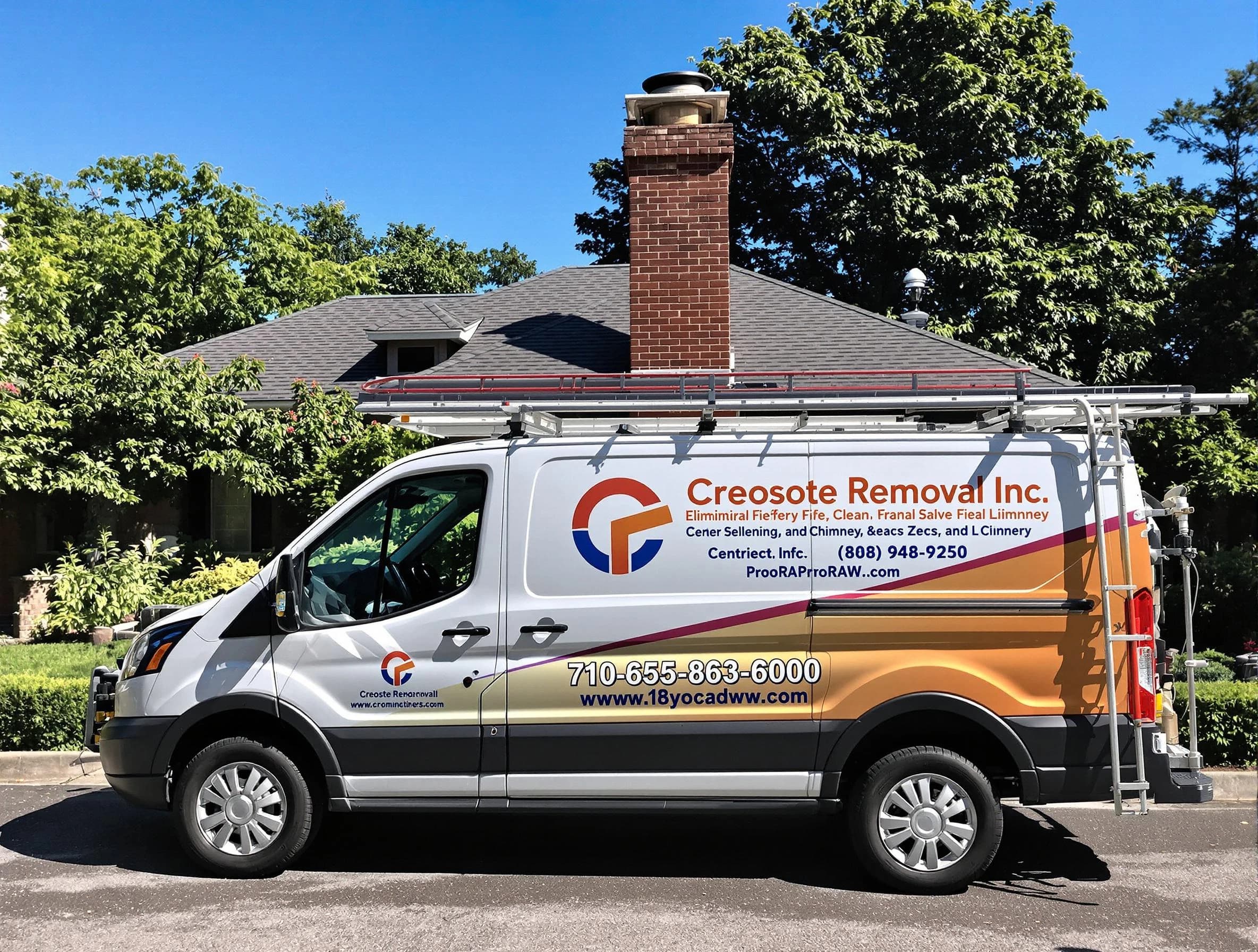 Sunset Chimney Sweep technician removing creosote safely in Sunset, UT