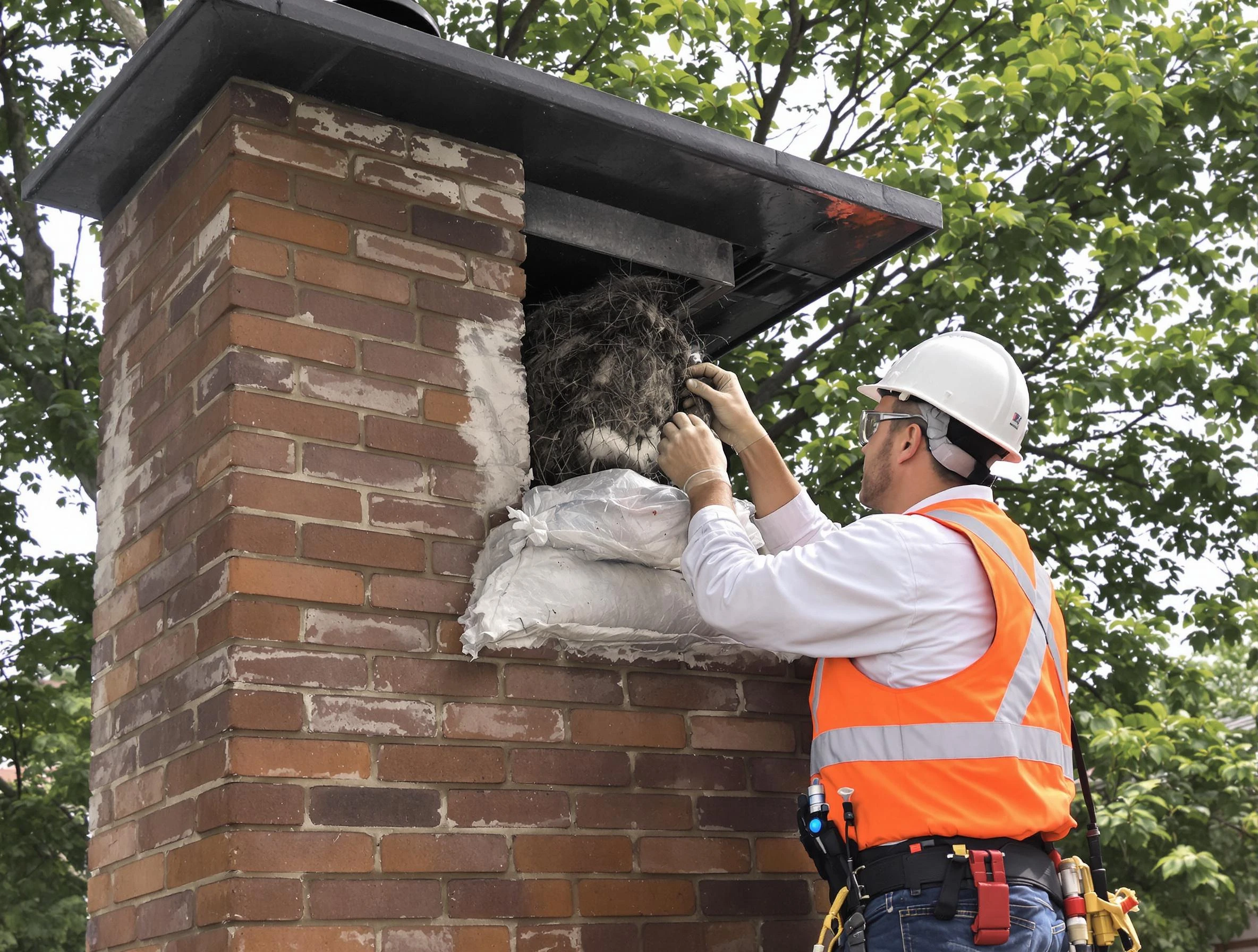 Humane removal of debris and animals by Sunset Chimney Sweep in Sunset, UT