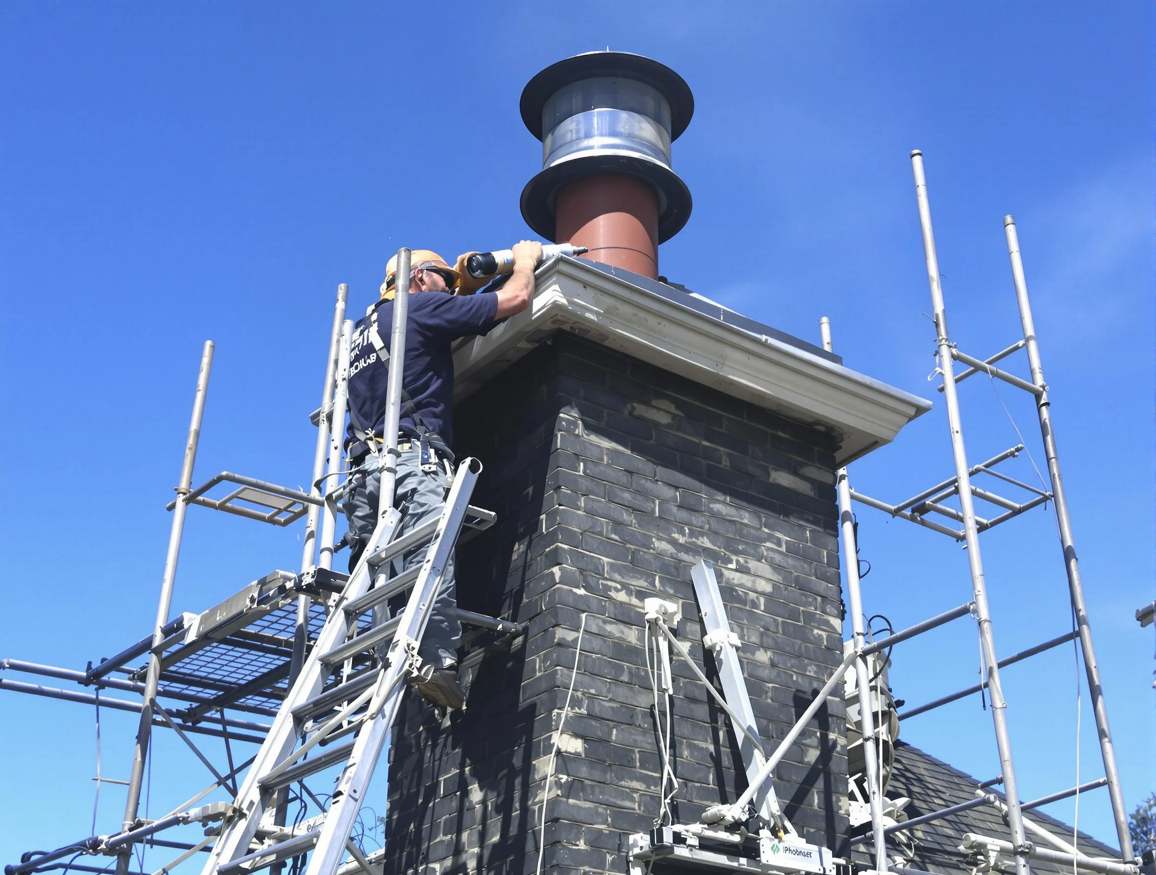 Sturdy chimney crown finished by Sunset Chimney Sweep in Sunset, UT