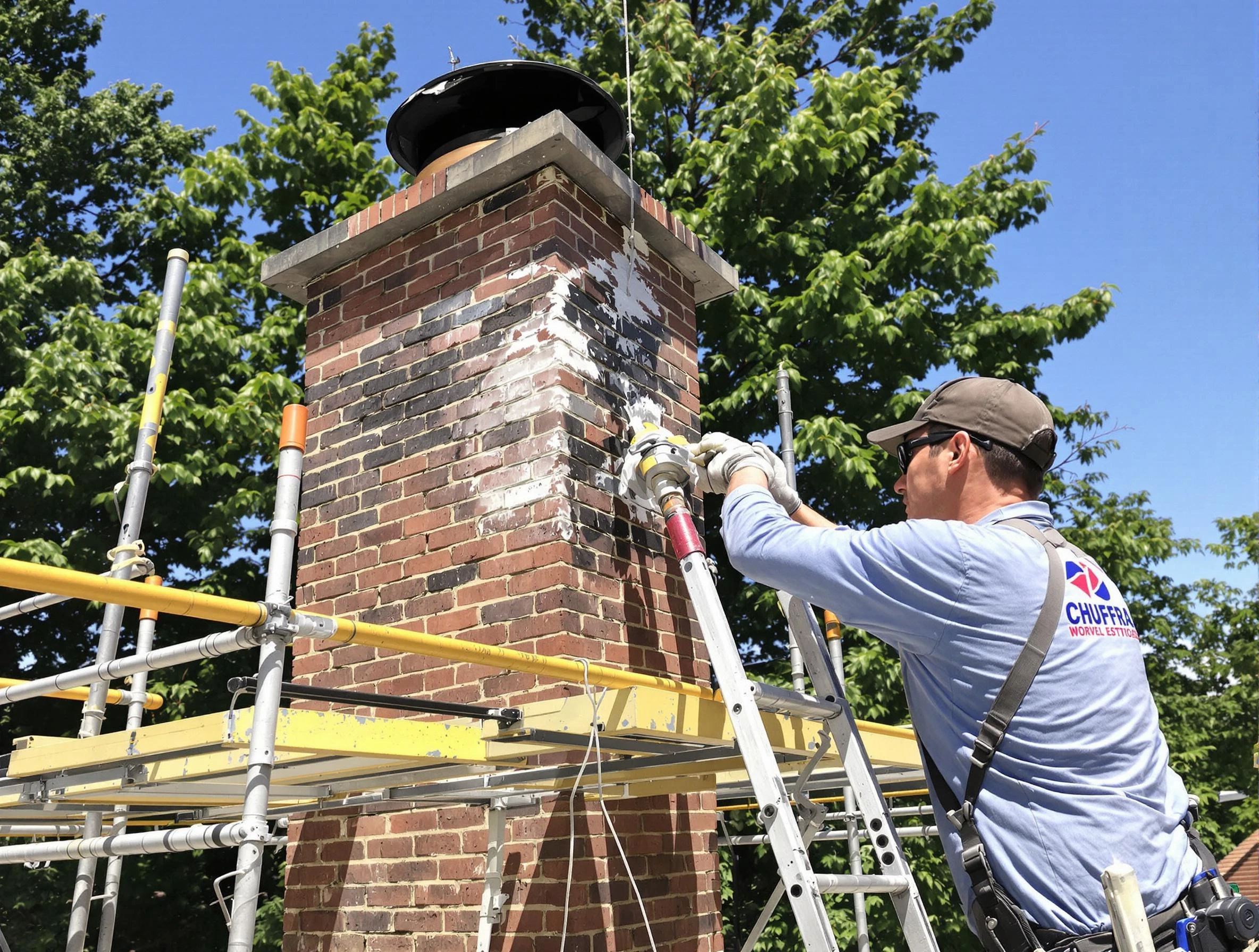 Structural chimney repair by Sunset Chimney Sweep in Sunset, UT